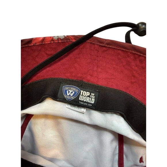 Indiana University IU Floral Bucket Hat Cap Flex Band Strap Buckle Hoosiers - Picture 3 of 7